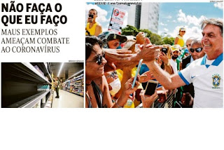 Leia o Jornal O Globo do dia 16.03.2020