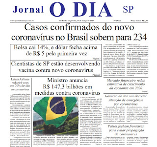 Leia o Jornal O Dia do dia 17.03.2020