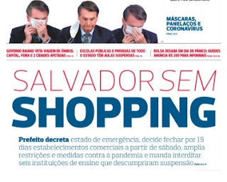 Leia o Jornal Correio da Bahia do dia 19.03.2020