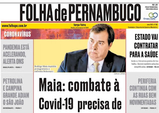 Leia o Jornal Folha Folha de Pernambuco do dia 24.03.2020