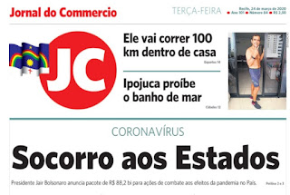 Leia o Jornal do Comércio de Pernambuco do dia 24.03.2020