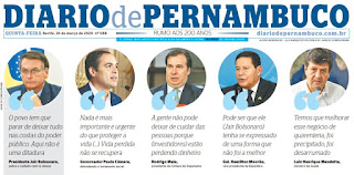 Leia o Jornal Diário de Pernambuco do dia 26.03.2020