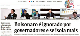 Leia o Jornal Folha de São Paulo dia 26.03.2020