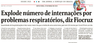 Leia o Jornal Folha de São Paulo dia 27.03.2020