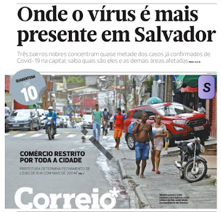 Leia o Jornal Correio da Bahia dia 27.03.2020