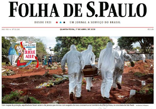 Leia o Jornal Folha de São Paulo dia 01.04.2020
