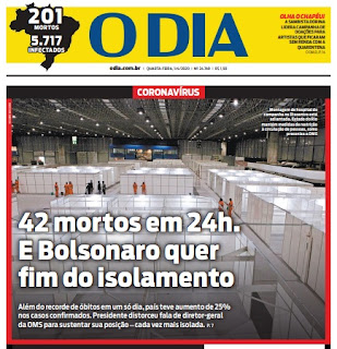 Leia o Jornal O Dia dia 01.04.2020