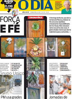 Leia o Jornal O Dia do Rio de Janeiro dia 06.04.2020