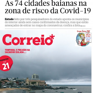Leia o Jornal Correio da Bahia dia 07.04.2020