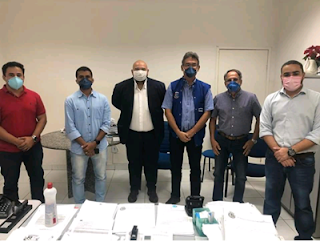 Prefeito David Cavalcanti, esteve reunido com representantes do município de Paulo Afonso para tratar de saúde e economia