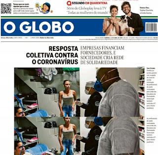 Leia o Jornal O Globo dia 12.04.2020