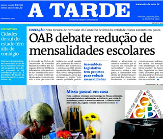 Leia o Jornal A Tarde dia 13.04.2020