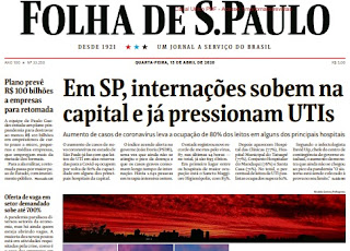 Leia o Jornal Folha de São Paulo do dia 15.04.2020