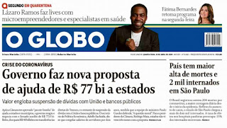 Leia o Jornal O Globo dia 15.04.2020