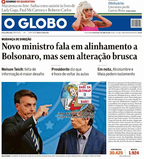 Leia o Jornal O Globo dia 17.04.2020
