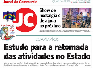 Leia o Jornal do Comércio dia 22.04.2020