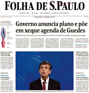 Leia o Jornal Folha de São Paulo do dia 23.04.2020