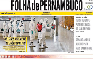 Leia o Jornal Folha de Pernambuco dia 23.04.2020
