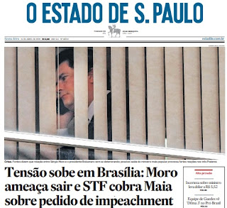 Leia o Jornal O Estadão dia 24.04.2020