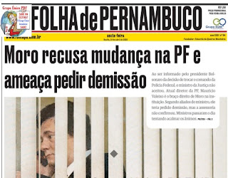 Leia o Jornal Folha de Pernambuco dia 24.04.2020