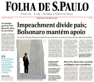 Leia o Jornal Folha de São Paulo do dia 2.04.2020