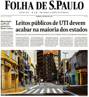 Leia o Jornal Folha de São Paulo do dia 03.05.2020