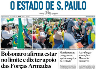 Leia o Jornal Estadão do dia 04.05.2020