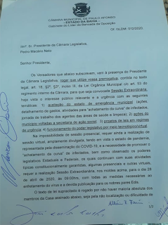 Câmara de Vereadores de portas fechadas