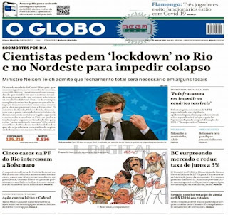 Leia o Jornal O Globo do dia 07.05.2020