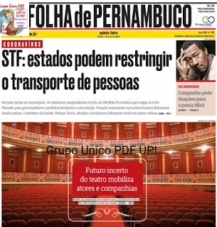 Leia o Jornal Folha de Pernambuco do dia 07.05.2020