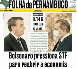 Leia o Jornal Folha de Pernambuco do dia 08.05.2020