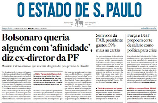 Leia o Jornal Estadão do dia 12.05.2020