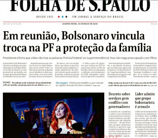 Leia o Jornal Folha de São Paulo do dia 13.05.2020