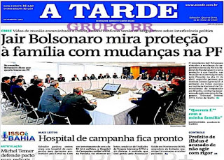 Leia o Jornal A Tarde do dia 13.05.2020