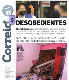 Leia o Jornal Correio da Bahia do dia 14.05.2020