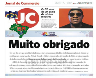 Leia o Jornal do Comércio do dia 14.05.2020
