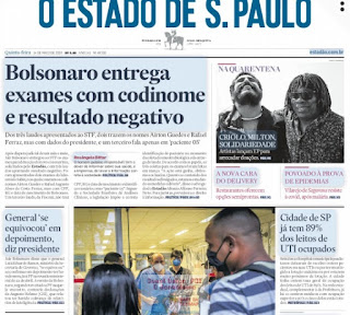 Leia o Jornal Estadão do dia 14.05.2020