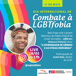 Perspectiva indígena é destaque em bate-papo sobre o Dia Internacional de Combate à LGBTfobia