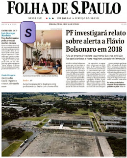 Leia o Jornal Folha de São Paulo do dia 18.05.2020