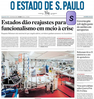 Leia o Jornal Estadão do dia 18.05.2020