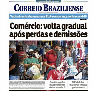 Leia o Jornal Correio Braziliense do dia 19.05.2020