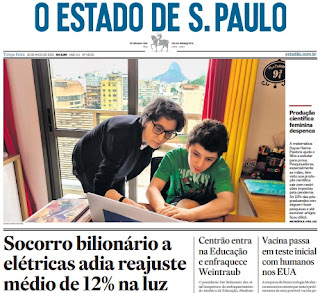 Leia o Jornal Estadão do dia 19.05.2020