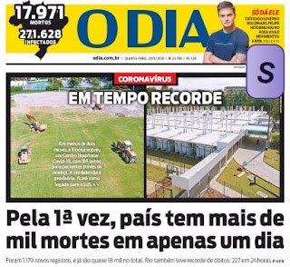 Leia o Jornal O Dia do dia 20.05.2020