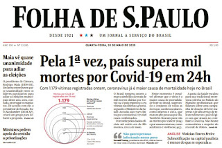 Leia o Jornal Folha de São Paulo do dia 20.05.2020