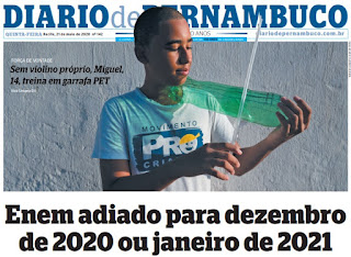 Leia o Jornal Diário de Pernambuco do dia 21.05.2020