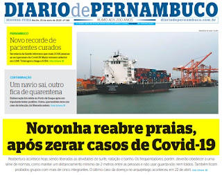 Leia o Jornal Diário de Pernambuco do dia 25.05.2020