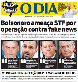 Leia o Jornal O Dia do dia 29.05.2020
