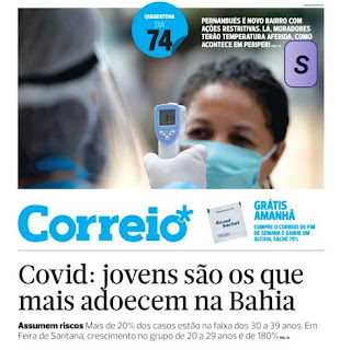 Leia o Jornal Correio da Bahia do dia 29.05.2020