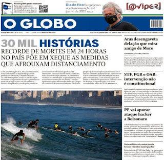 Leia o Jornal O Globo do dia 03.06.2020