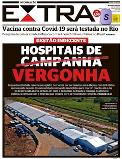 Leia o Jornal Extra do dia 04.06.2020